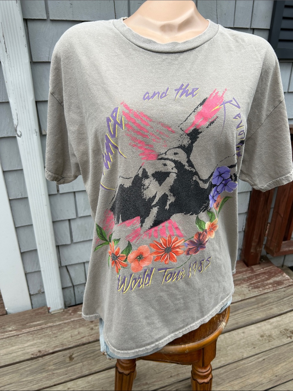 Prince Estate Official Vintage Purple Rain Cotton Lg T shirt 1985 World Tour